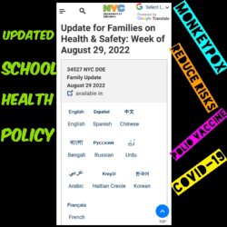 Updated School Health Policy